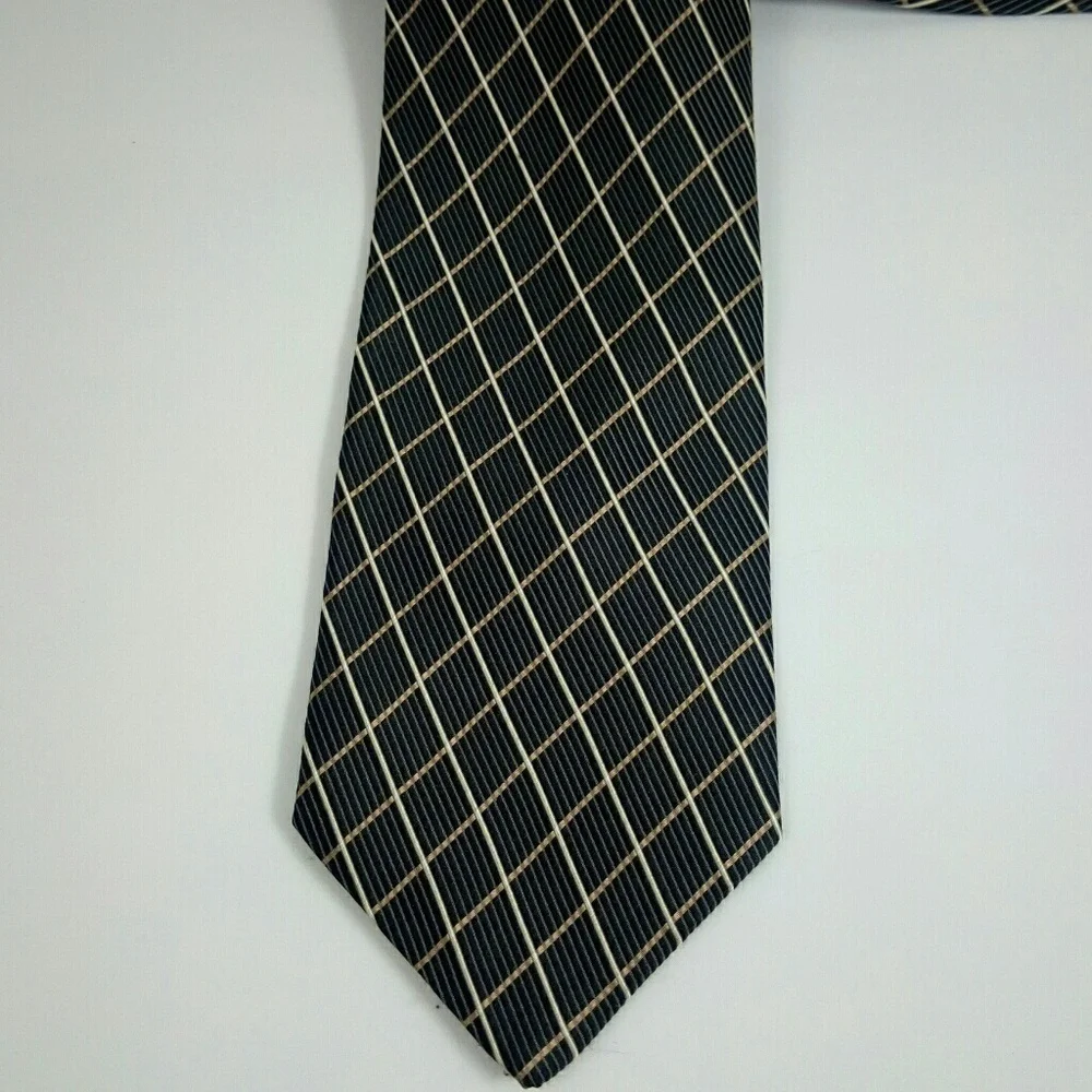 Chas Reed & Co Dark Olive Silk Neck Tie 3.75x58.5